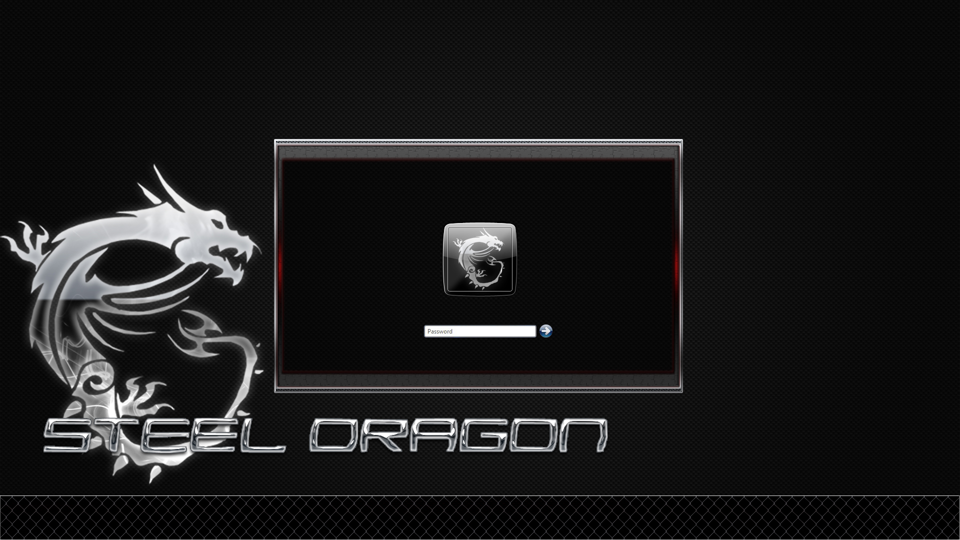 Steel Dragon Logon screen