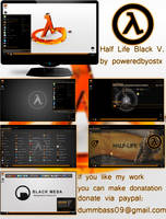 Half Life Black Version Windows 7 theme