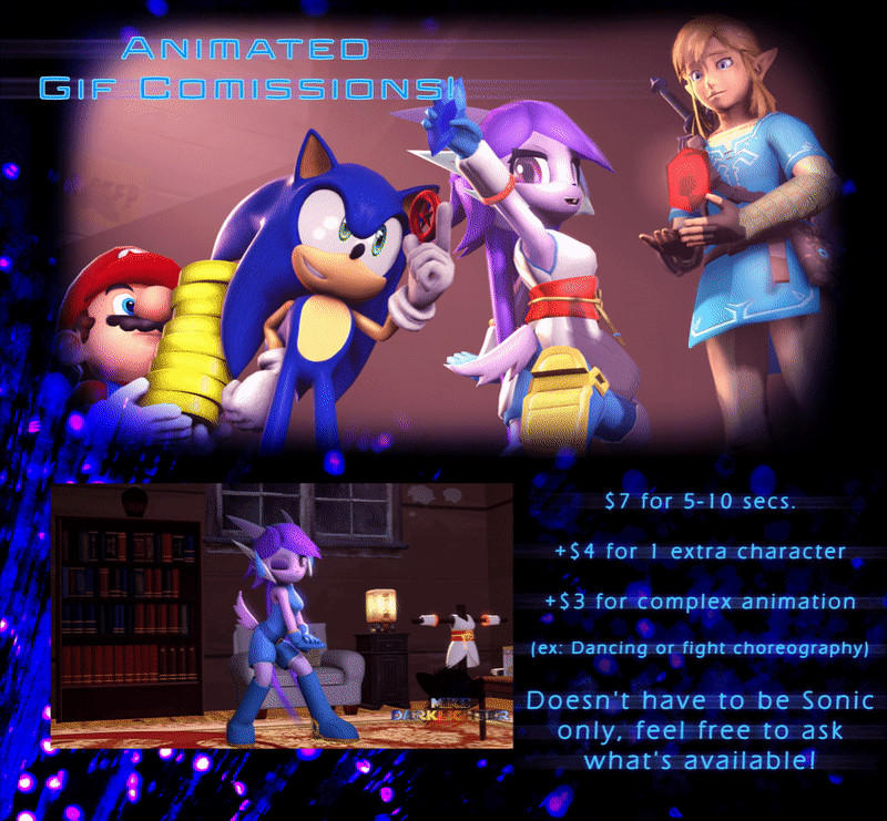Gif Commissions Open 4 Slots By Mikedarklighter On Deviantart