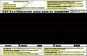Sa1 Sa2 Character Male Base type 1 By Sa2artist