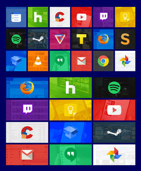 Modern Tiles Full Set 01 (Windows 10)