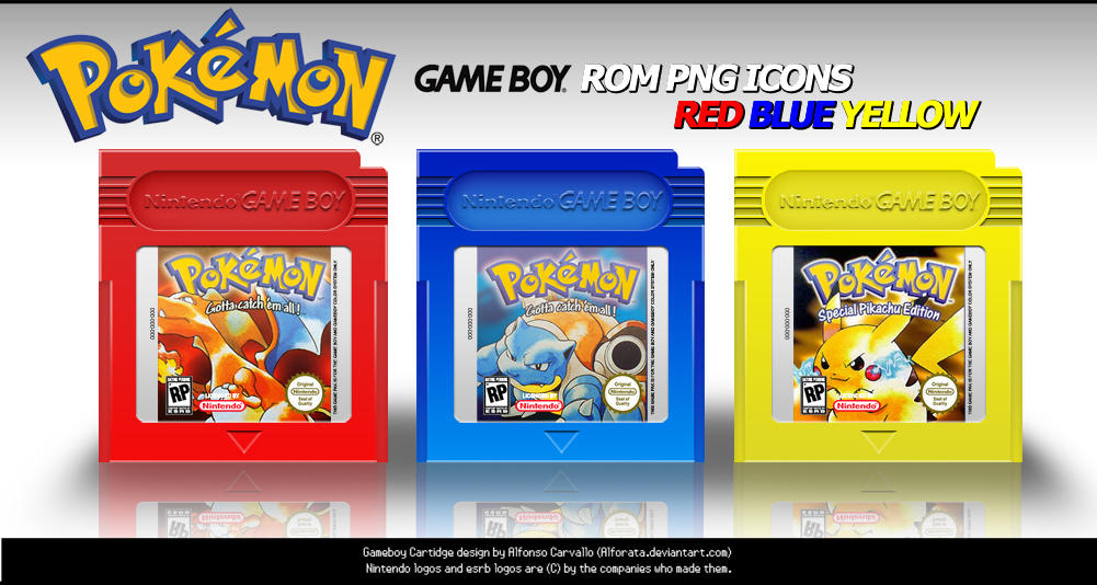 Pokemon Rom Icons RBY by Alforata on DeviantArt