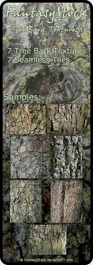 Tree Bark Textures Zip Pack 1