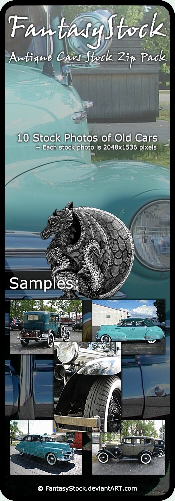 Antique Cars Stock Zip Pack