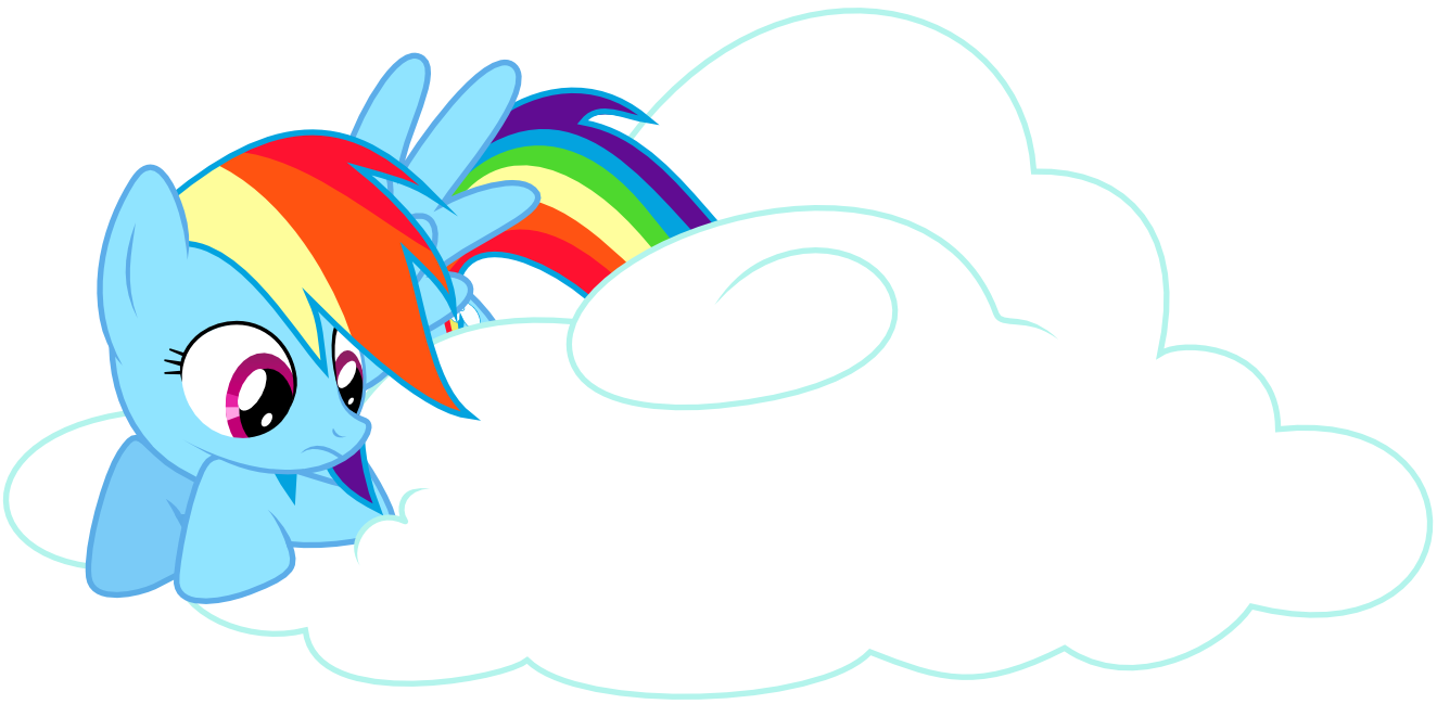 Download Rainbow Dash Sitting On A Cloud Svg By Tiwake On Deviantart