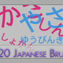 20 Japanese Text Brushes