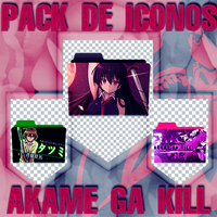 pack de iconos de Akame Ga Kill