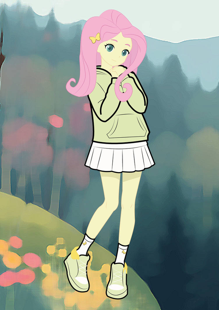 Fluttershy - Human by Aonnora on DeviantArt
