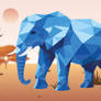 Elephant - Low Poly