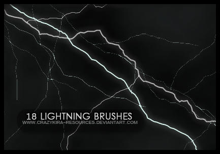 Lightning Brushes by crazykira-resources on DeviantArt
