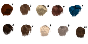 [MMD] HUGE MALE HAIR PACK [+DL]