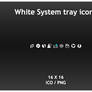 White System Tray icons