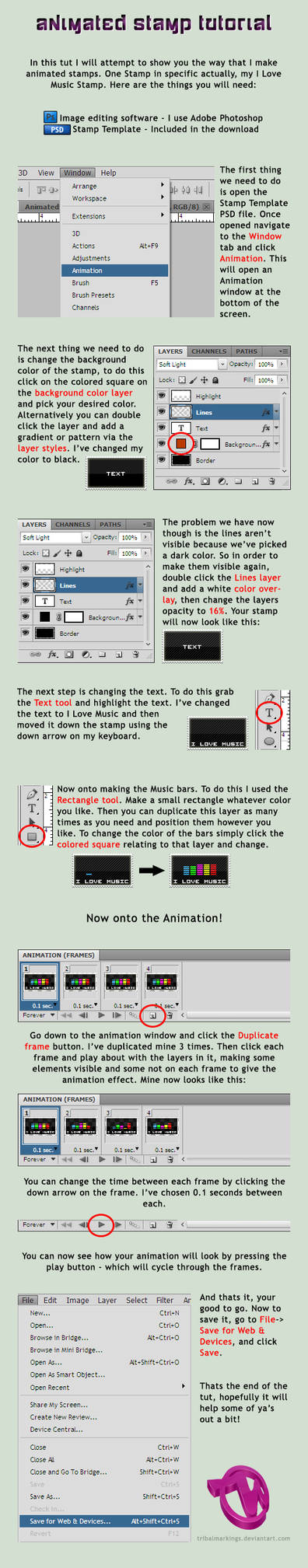 Animated Stamp Tutorial By Killboxgraphics On Deviantart