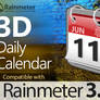 3D Daily Calendar for Rainmeter 3