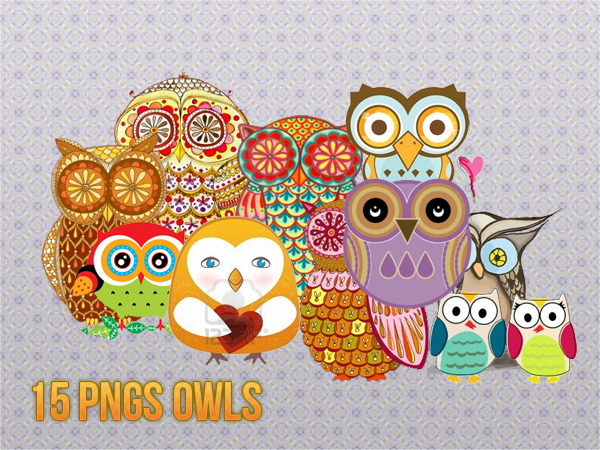 15 pngs owls