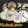 15 retro clock pngs