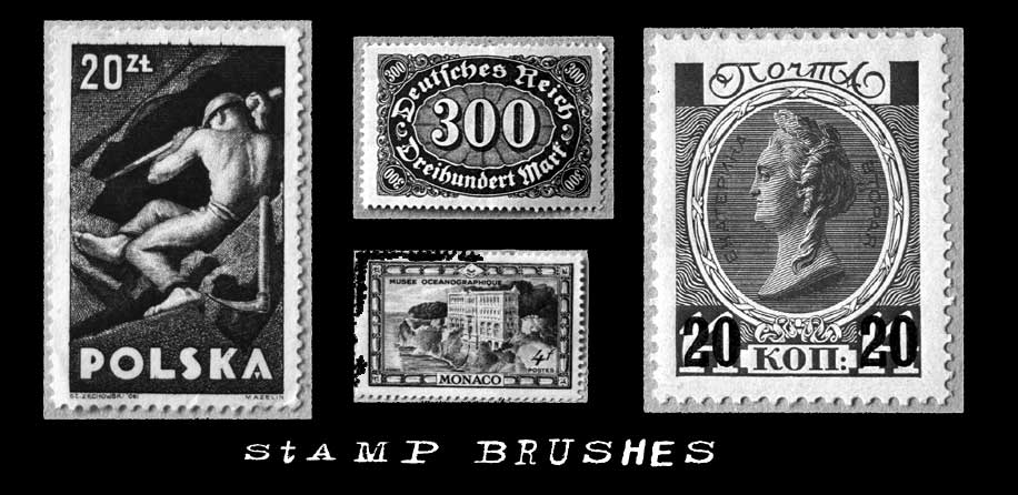 Stamp brushes