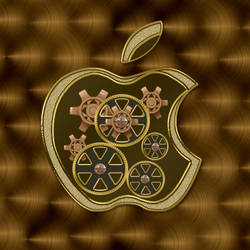 Steampunk Apple PSD