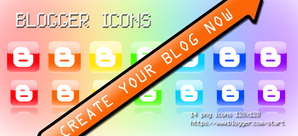 Blogger Icons - RAINBOW-