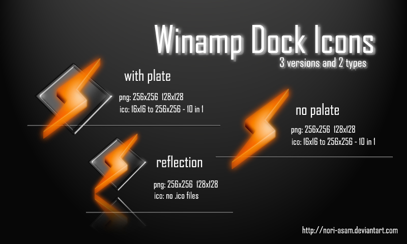 Winamp Dock Icons