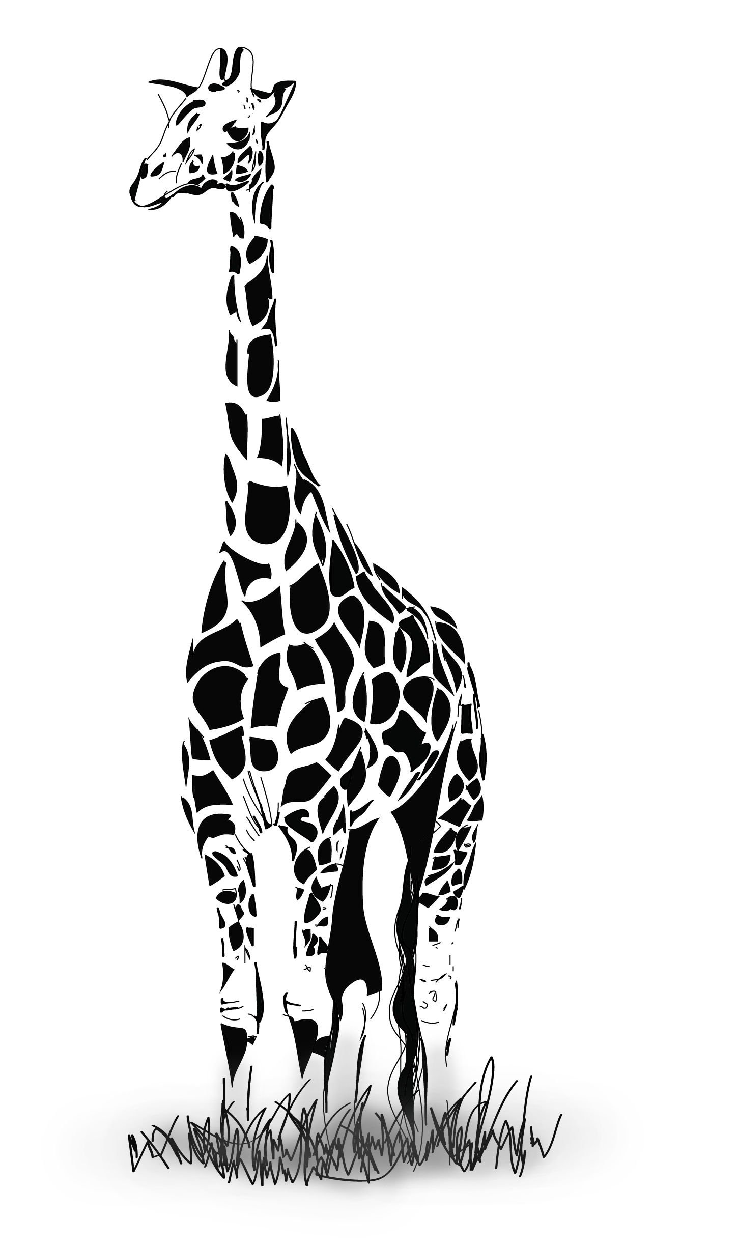 How to draw a vector giraffe in Adobe Illustrator