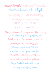 Cloud Parade Font