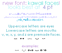 Kawaii Faces Font