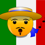 Smileys of the World: Italian with flag (svg)