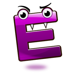 Smiley Alphabet - E