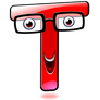 Smiley Alphabet - T