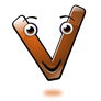 Smiley Alphabet - V