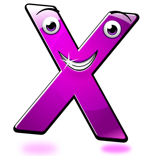 Smiley Alphabet - X