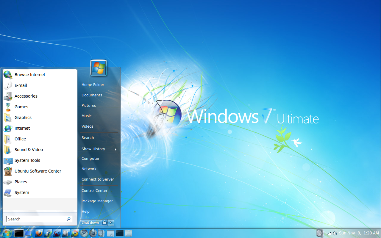 windows7 lookalike theme pack