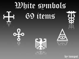 White symbols