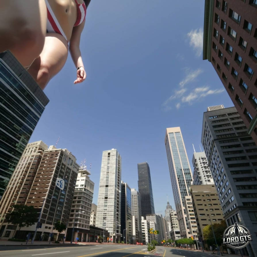 Giga Giantess Walks on a City by LordGTS on DeviantArt