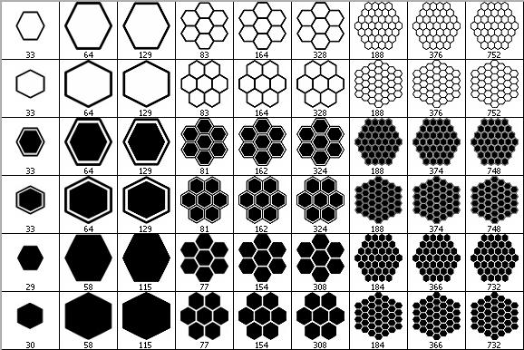 Hexagons Brush Set By Wuestenbrand On Deviantart