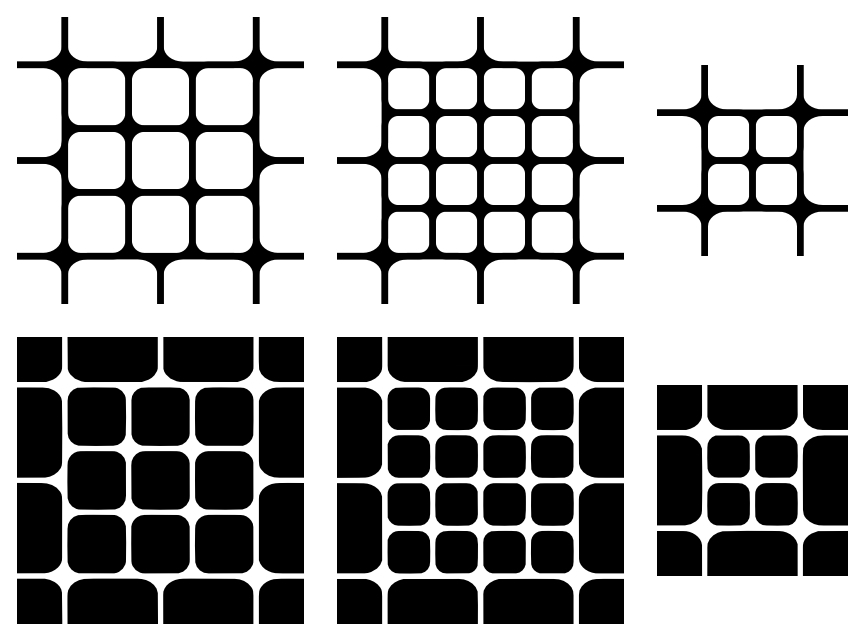 Rounded Squares - Mixed Patterns