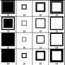 Unrounded Squares Brush Set
