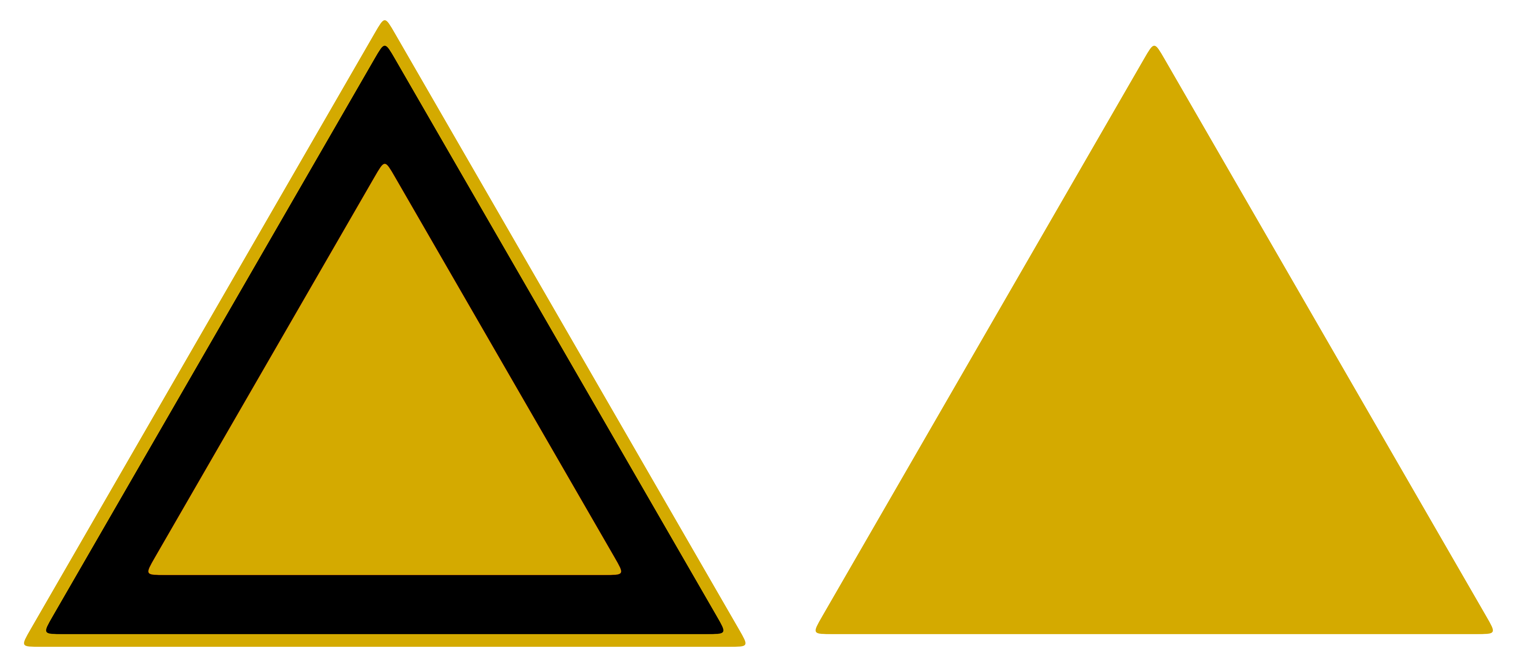 Yellow triangle