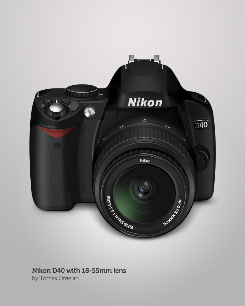 Nikon D40 with 18-55mm lens