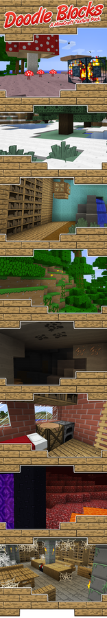 Doodle Blocks - HD MineCraft Cartoon Resource Pack