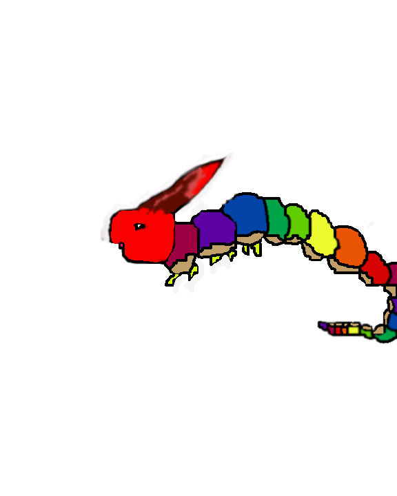 Stupid Looking Rainbow Caterpillar By Rachaellefler On Deviantart