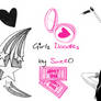 Girl's doodles - Brushes