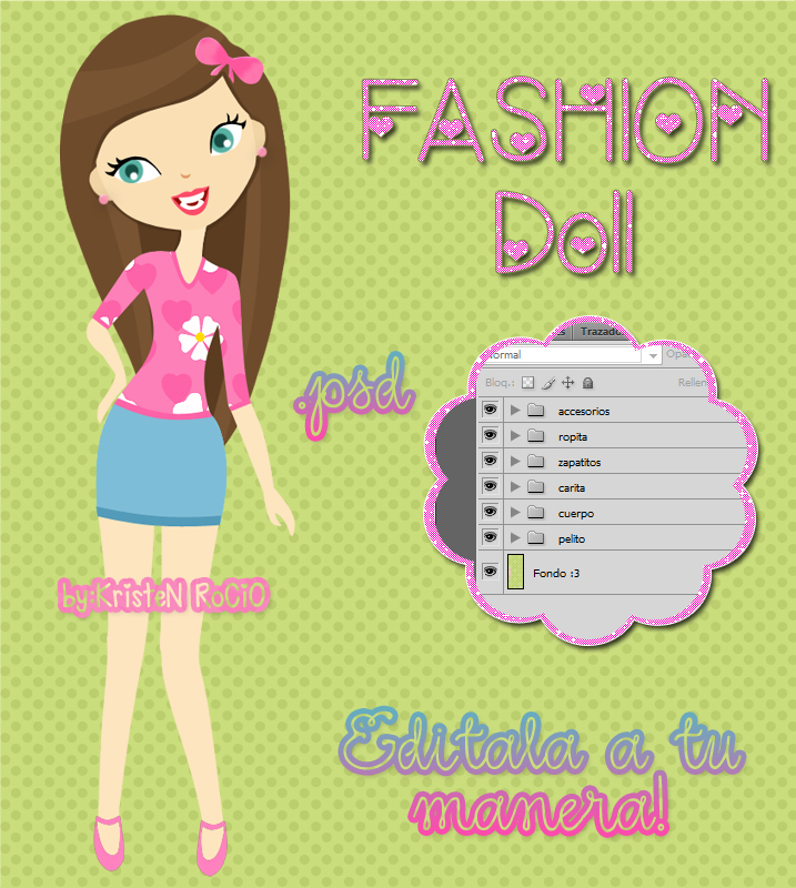 FASHION Doll .psd