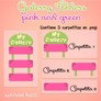 Gallery Folders pink and green