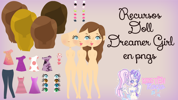 Recursos Doll Dreamer Girl en Pngs