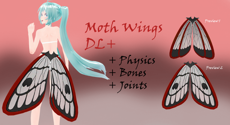 (MMD) Moth Wings DL+