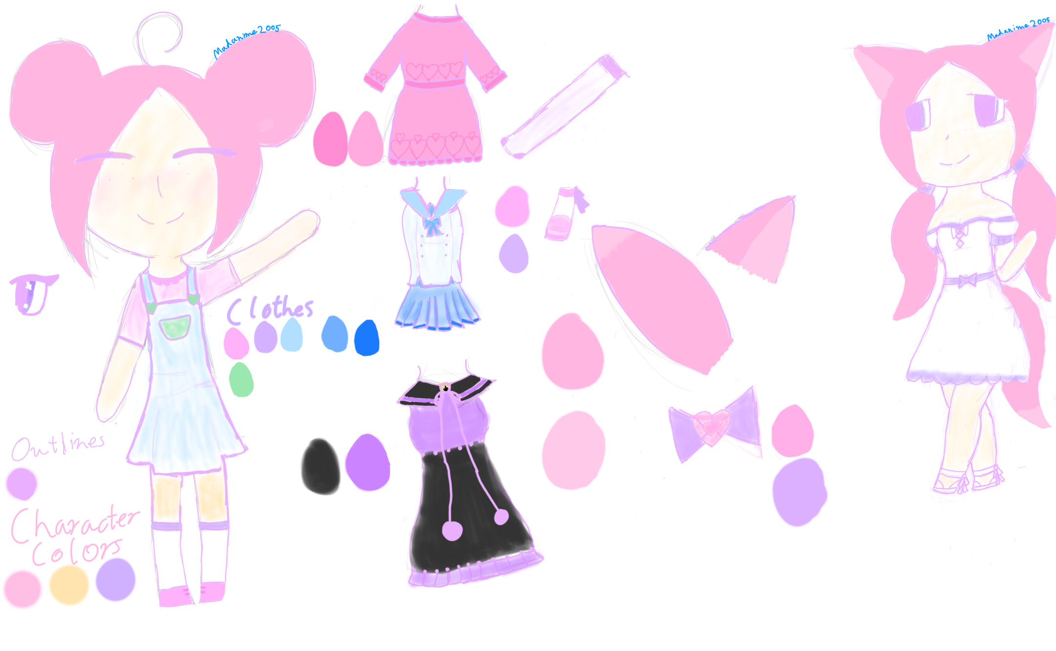 Pastel OC Reference Sheet by MadAnime2005 on DeviantArt