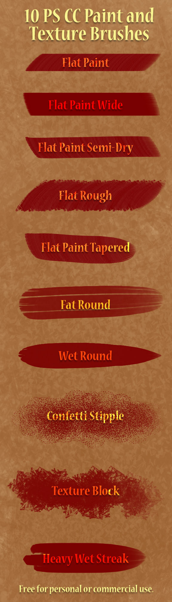 10 Paint and Texture Brushes