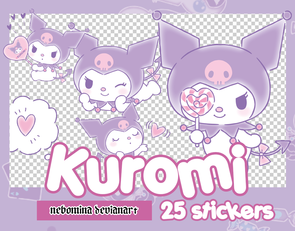 01Kuromi stickers Sticker Pack by nebomina on DeviantArt